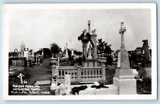 Matamoros Tamaulipas Mexico Postcard Municipal Grave Yard c1920's RPPC Photo picture