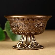Water Supply Bowl Boutique Pure Copper Antique High Water Supply Cup  9.5 Cm picture