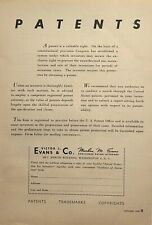 Victor J. Evans & Co Patent Attorneys Inventors Washington Vintage Print Ad 1948 picture