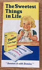 Vintage Domino Sugar Advertising Brochure  Foldout Ad Pamphlet Recipes Baby picture