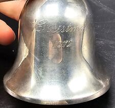 Wallace Sterling Silver Christmas Bell 1972 picture