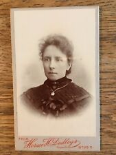 CDV Carte de Visite Victorian Photo:West Bromwich Serious Looking Young Woman picture