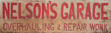 NELSON'S GARAGE ADVERTISING METAL SIGN picture