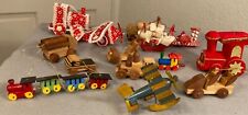 Lot Of 14 Vintage Transportation themed Christmas Ornaments picture