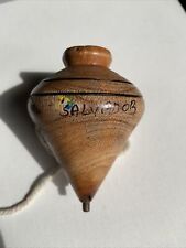 El Salvador TROMPO #02 Handcrafted Wood Spinning Tops de Madera & Rope (Cañamo) picture