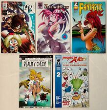 Lot of 5 Manga Comics Tenchi Muyo, Fantastic Panic, Project A-Ko Versus, Doctor picture