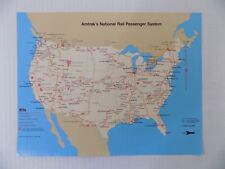 Amtrak Passenger System Route Map October 1986 HTF LAST ONE picture