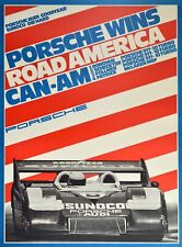 1973 Porsche Wins - Road American Can Am Metal Sign: 12x16
