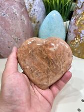 Peach Moonstone Healing Crystals Yoga Reiki Meditation Heart 4.5