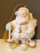 🎄Vintage Lenox Santa ornament 24 KT Gold 2001 picture