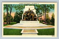 Gettysburg PA-Pennsylvania, Alabama State Memorial, Statue, Vintage Postcard picture