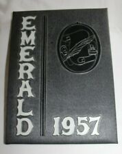 Vintage 1957 EMERALD Yearbook Donegal High School PA picture