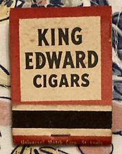 *VINTAGE* King Edward Cigars Matchbook (Never Struck) All Matches Intact picture