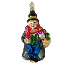 Inge Glas GOOD HEARTED SCROOGE Blown Glass Ornament Old World Christmas 1998 OWC picture