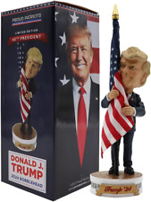 Proud Patriots Donald Trump Bobblehead | Trump Holding American Flag - Cloth picture