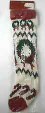 Holiday Windsor Collection Christmas Stocking Fireplace Sock Stocking NOS picture