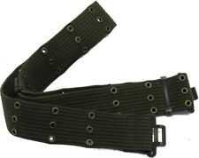 Authentic Belgian M-1971 3 Hole Army Combat Pistol Belt w/ Brass Fittings picture