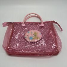 Vintage Sanrio Tweedle Dee Dee Bear Plastic Zipper Bag Tote Bag Pink Read ⬇️ picture