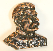 WWII WW2 RUSSIAN Red Army warlord Joseph Stalin Metal casting plaquette picture