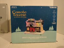 New Carole Towne Collection Brent's Billiards & Bowling Lighted Village 5286183 picture