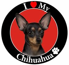 I love my black/tan Chihuahua Magnet (Use on vehicle, frig, locker, filecabinet) picture