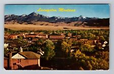 Livingston MT-Montana, Scenic View Of Town Area, Antique, Vintage Postcard picture