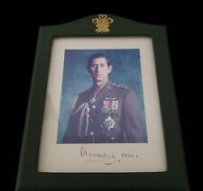 King Charles III Signed Royal Presentation Photo Prince Wales Cipher Royalty UK picture