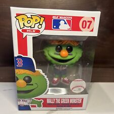 Funko Pop Boston Red Sox MLB Mascot WALLY THE GREEN MONSTER #07 WHITE JERSEY OG picture