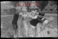 #V16 - Vintage Photo Negative - 5 Young Women Being Goofy picture