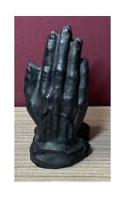 VINTAGE HANDCRAFTED PAIR OF PRAYING HANDS FROM THE COAL MINES IN OHIO USA picture