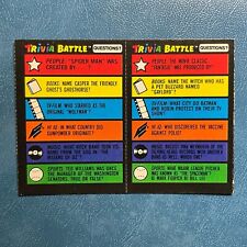 1984 Topps TRIVIA BATTLE Set #239/240 TED WILLIAMS FIDRYCH WALT DISNEY STAN LEE  picture