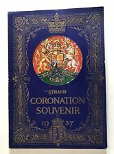 1937 GEORGE VI CORONATION STRAND SOUVENIR BOOK ELIZABETH & MARGARET PHOTOS FR/GD picture