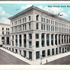 c1920s Seattle, WA King County Court House Rare Perspective Photo Postcard A64 picture