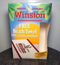 NIB Vintage 1990s RJ Reynolds Winston Cigarettes Advertising Promo Beach Towel picture