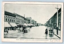 Independence Iowa Postcard Main Street Looking East Road c1908 Vintage Antique picture