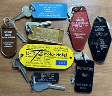Vintage 1960s/70s Hotel Motel Room Keys & Fobs Mixed Lot Collection #7 picture