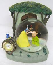 Disney's Snow White & Seven 7 Dwarfs Snow Globe Clock Castle Disney Disneyana picture