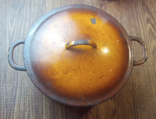 Vintage KLUS 22 Cast Iron Dutch Oven Roaster Orange picture