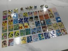 64 PieceCollectible Vintage Pokemon 3D Armable/ Constructible  Tazo/ Pong  Cards picture