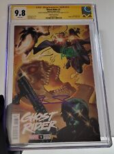 Ghost Rider #1 Kubert & Percy SIGNED CGC 9.8 1:100 Variant Marvel 2022 picture