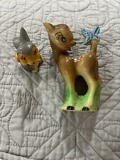 1970s Plastic Bambi And Thumper Salvaged From Lamp Adorable picture