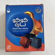Coco Nara Flat Coconut Shell Charcoal Hookah Incense Carbon 120 pcs picture
