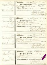 New York and Harlem Railroad Co. Sheet of 4 Signed by C. Vanderbilt, Jr. - Railw picture