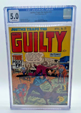 JUSTICE TRAPS THE GUILTY 25 CGC 5.0 1951 picture