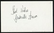 Gabrielle Anwar signed autograph 3x5 Cut British American Actress in Press Gang picture