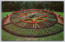 Vintage Canada Postcard Beautiful Floral Clock Westmount Montreal Quebec picture