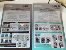 Fiji Airways Safety Cards Airbus A330 and A350-900 Oneworld Connect Airlines picture