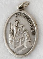 ST MARGARET Catholic Saint Medal Patron insanity, midwives, temptation, homeless picture
