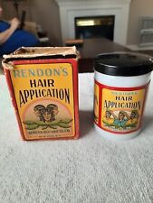 1920s Antique Ethnìc Hair Gel RENDON'S HAIR APPLICATION original box COLORS picture