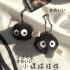 NEW HOT Spirited Away Mini Soot Sprite Plush Doll Figure Toy Keychain 3CM picture